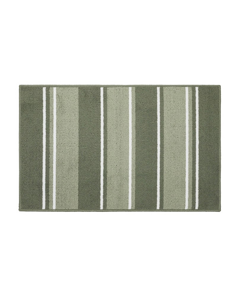 Green Striped Rug