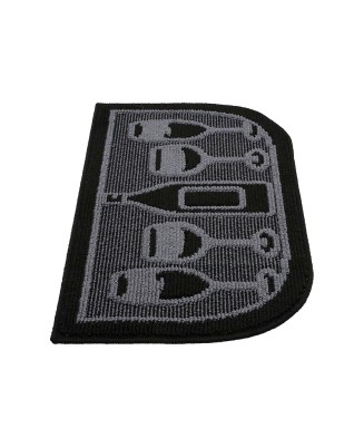Black Wine Bottle Pattern Rug