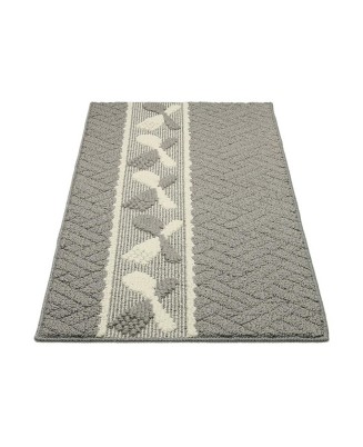 Gray Dining Utensils Pattern Rug