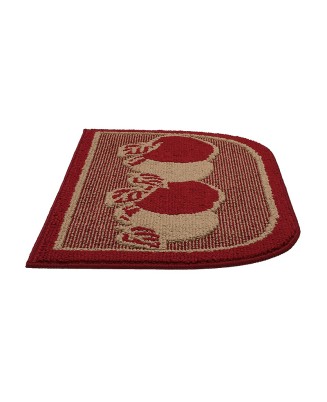 Semi-Circle Apple Pattern Rug