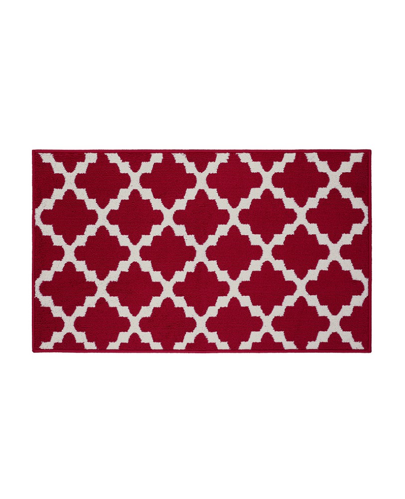 Red Irregular Pattern Rug