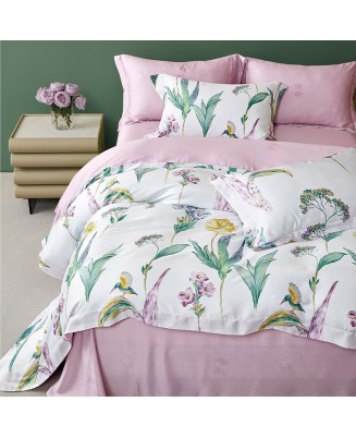 Tencel Floral 4-Piece Bedding Set