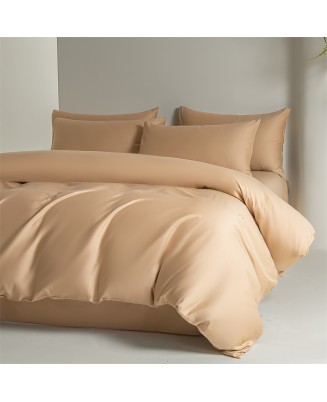Natural Solid Color Bedding Set (4 Pieces)