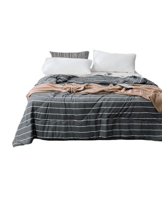 Striped Print 4-Piece Bedding Set