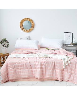 Striped Print 4-Piece Bedding Set
