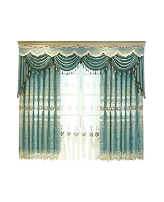Modern Style Printed Gold Curtain