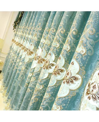 Modern Style Printed Gold Curtain Modern Style Printed Gold Curtain