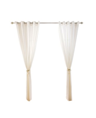 Tulle geometric transparent curtains