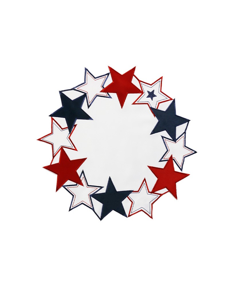 Star-Shaped Hollow Round Placemat