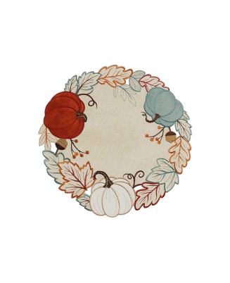 Pumpkin Round Non-Slip Placemat