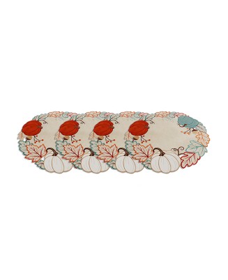 Pumpkin Round Non-Slip Placemat