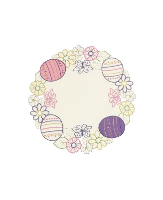 Egg & Butterfly Hollow Round Placemat