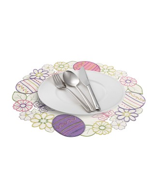 Egg & Butterfly Hollow Round Placemat