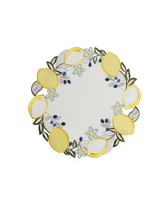 Lemon Round Placemat
