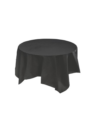 Black Round Tablecloth