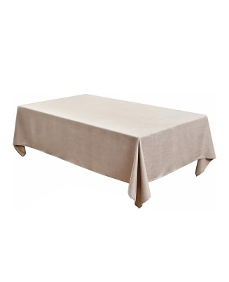 Natural Linen-Look Tablecloth