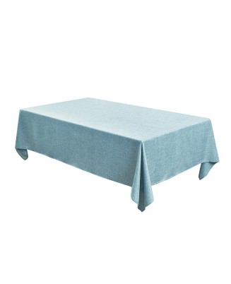 Wrinkle-Resistant Polyester Tablecloth with Linen Texture