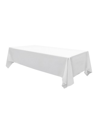 Pure White Rectangular Tablecloth