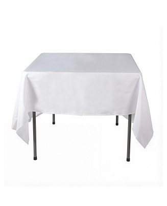 Pure White Rectangular Tablecloth Pure White Rectangular Tablecloth