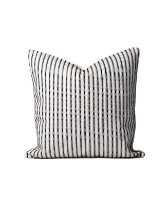 Black and White Striped Pillow Cover